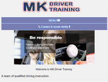 Tablet Screenshot of mkdrivertraining.co.uk